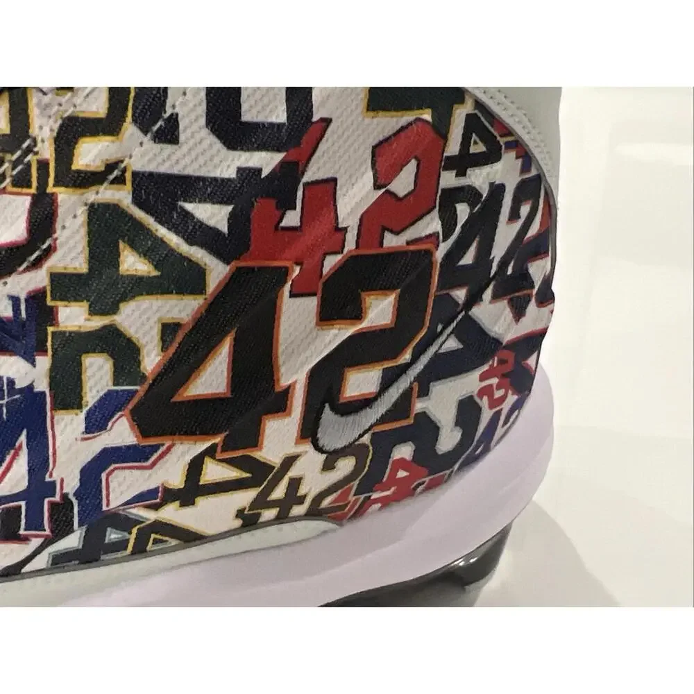 $169 Nike Griffey 2 MCS Jackie Robinson Baseball Cleats Size 13 Grey HJ4509-001 - Picture 12 of 13